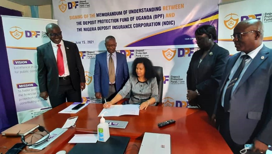 MoU Signed Between Deposit Protection Fund Of Uganda (DPF) And Nigeria Deposit Insurance Corporation (NDIC)