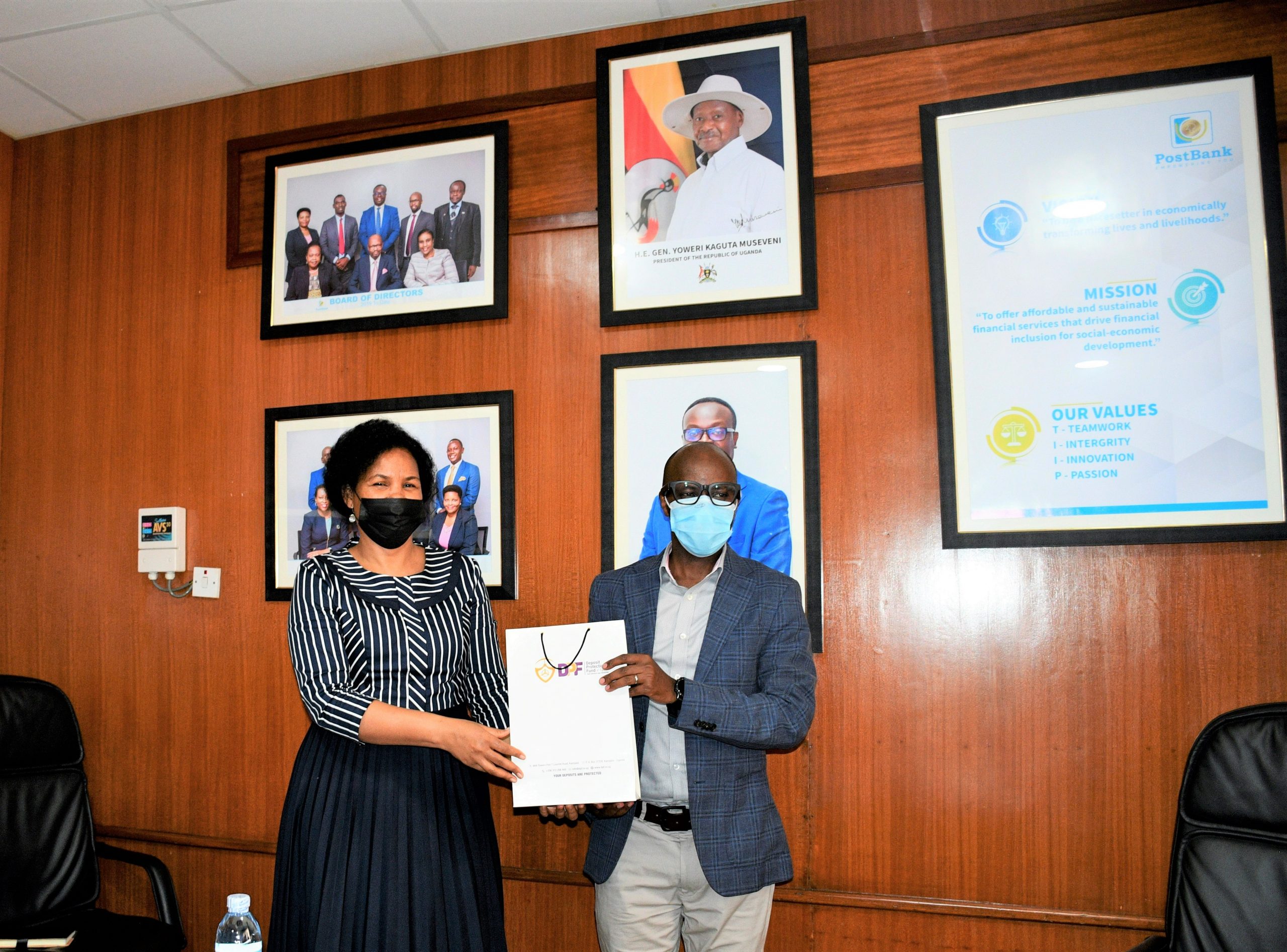 Courtesy Visit To Post Bank Uganda By The Deposit Protection Fund Of Uganda – November 19, 2021