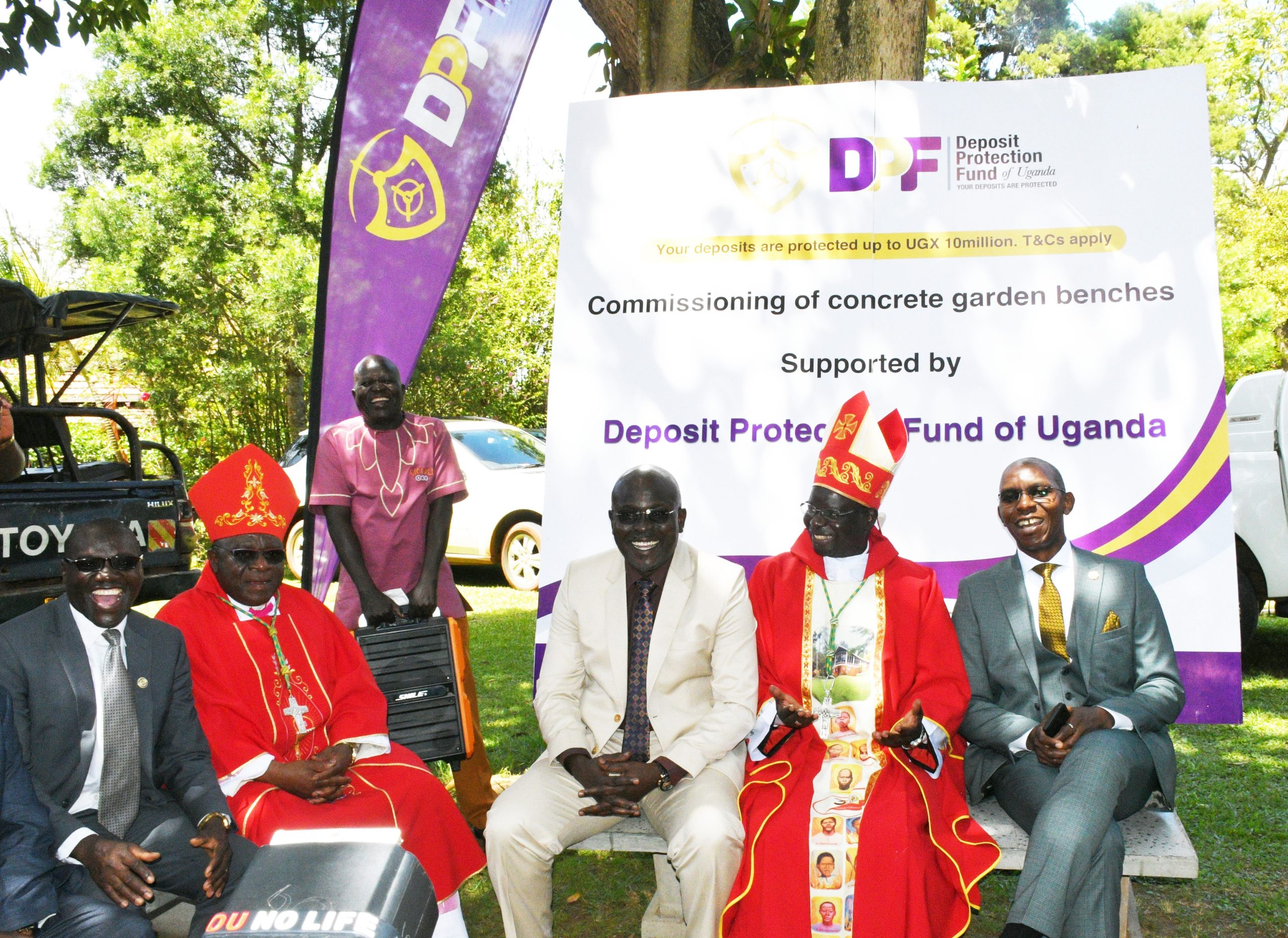 DPF Commissions Concrete Garden Benches At Uganda Martyrs University, Nkozi – October 18, 2023
